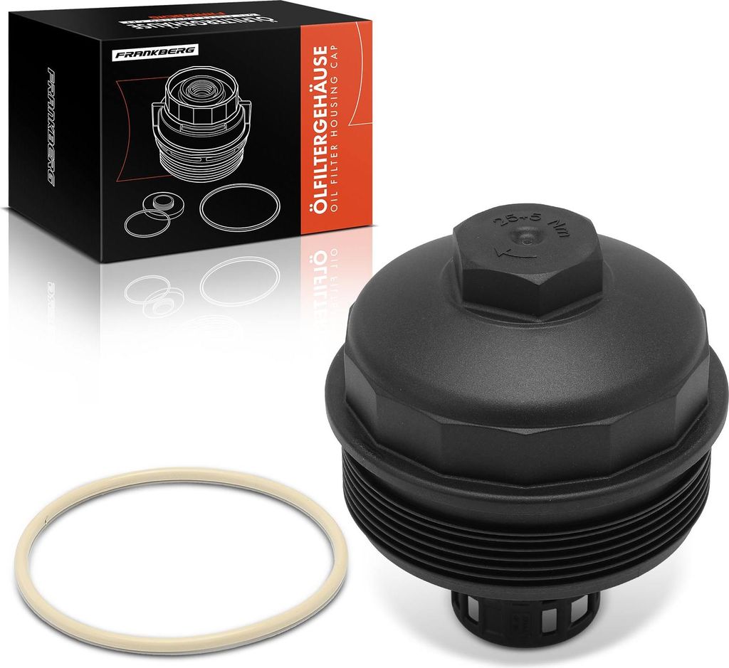 Frankberg 1x Ölfiltergehäuse Deckel für Land Rover Freelander 2 L359 3.2L 2006-2014