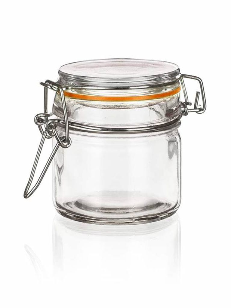 Vaso ermetico in vetro LINA 100 ml, arancione Immagine del prodotto 