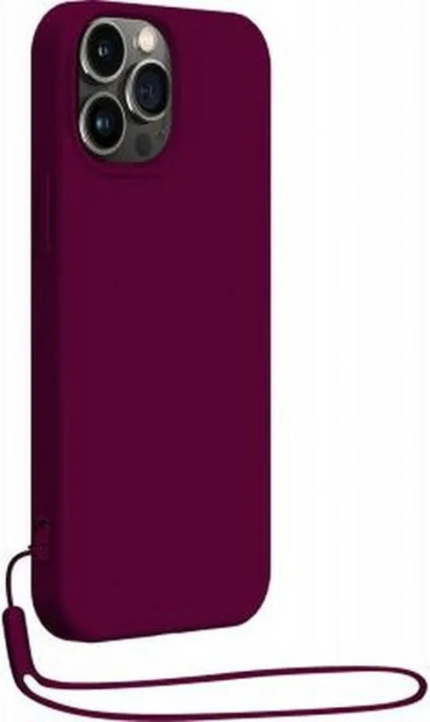 BigBen Connected Custodia iPhone 14 Pro Max Silicone Viola con Cinturino