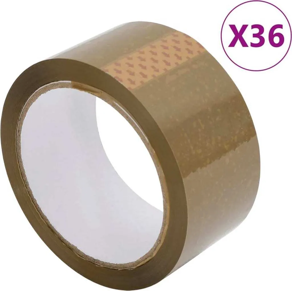 Scotch d'Emballage Marron 48mm x 66m - Pack de 36 pour Carton Colis