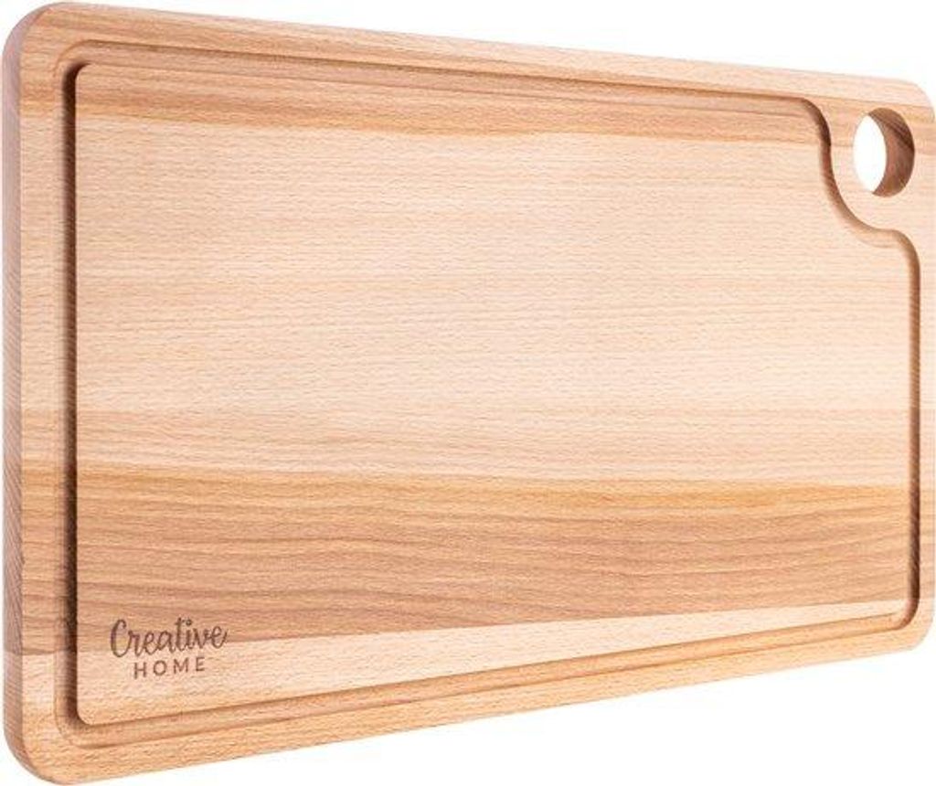 Tabla de cortar de madera Creative Home con canal para Imagen del producto 