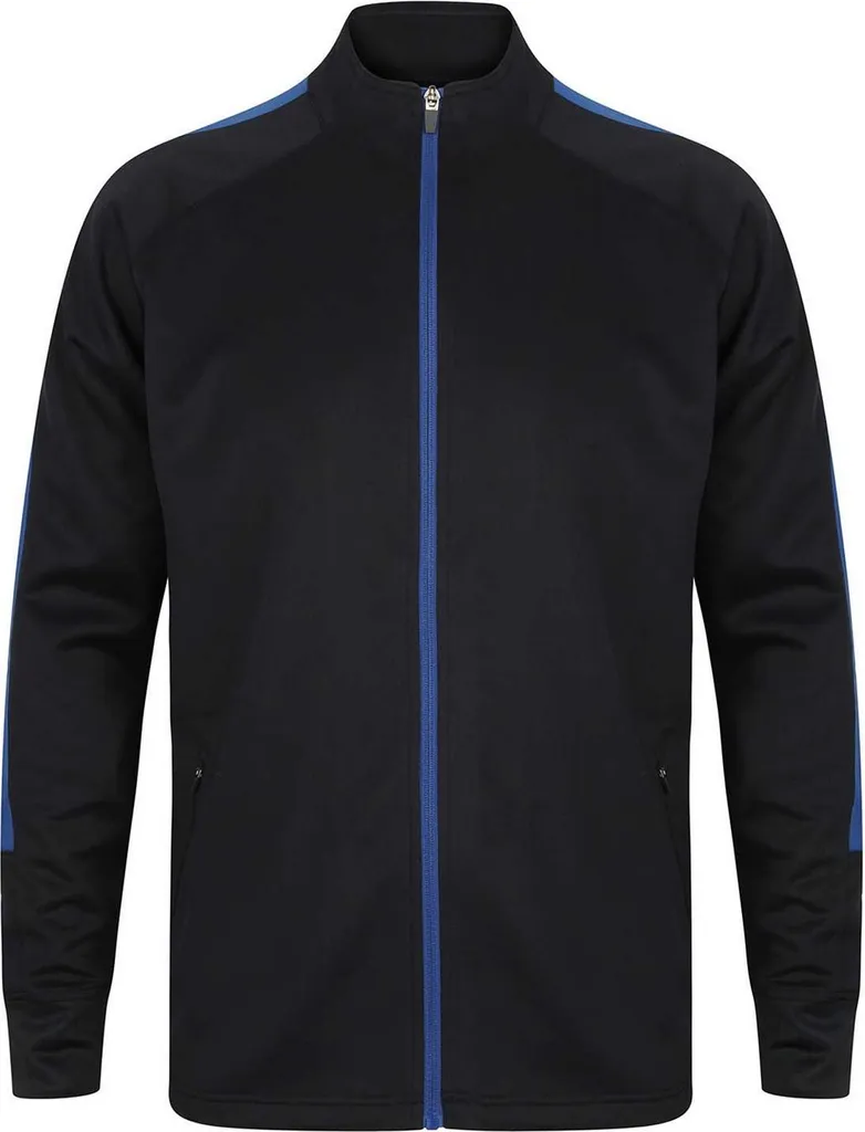 Veste de survêtement de sport zippée bicolore pour homme taille XL