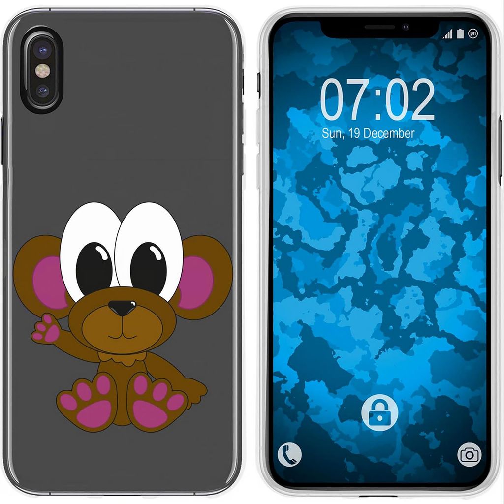PhoneNatic Case kompatibel mit Apple iPhone Xs Max Silikon-Hülle Cutiemals M3
