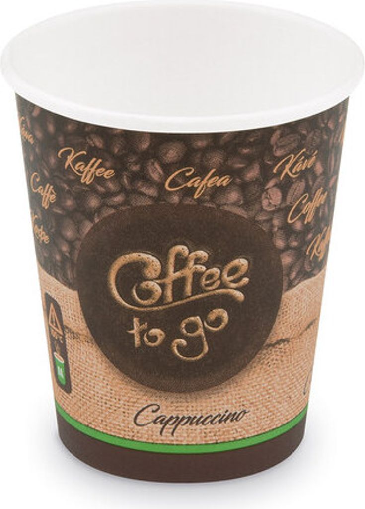 250x Kaffeebecher M 'Coffee To Go' Cappuccino Caffe Lungo 200ml 280ml