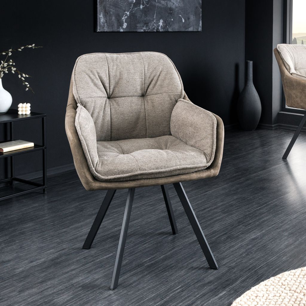 riess-ambiente Drehbarer Design Stuhl MR. LOUNGER vintage Produktbild 