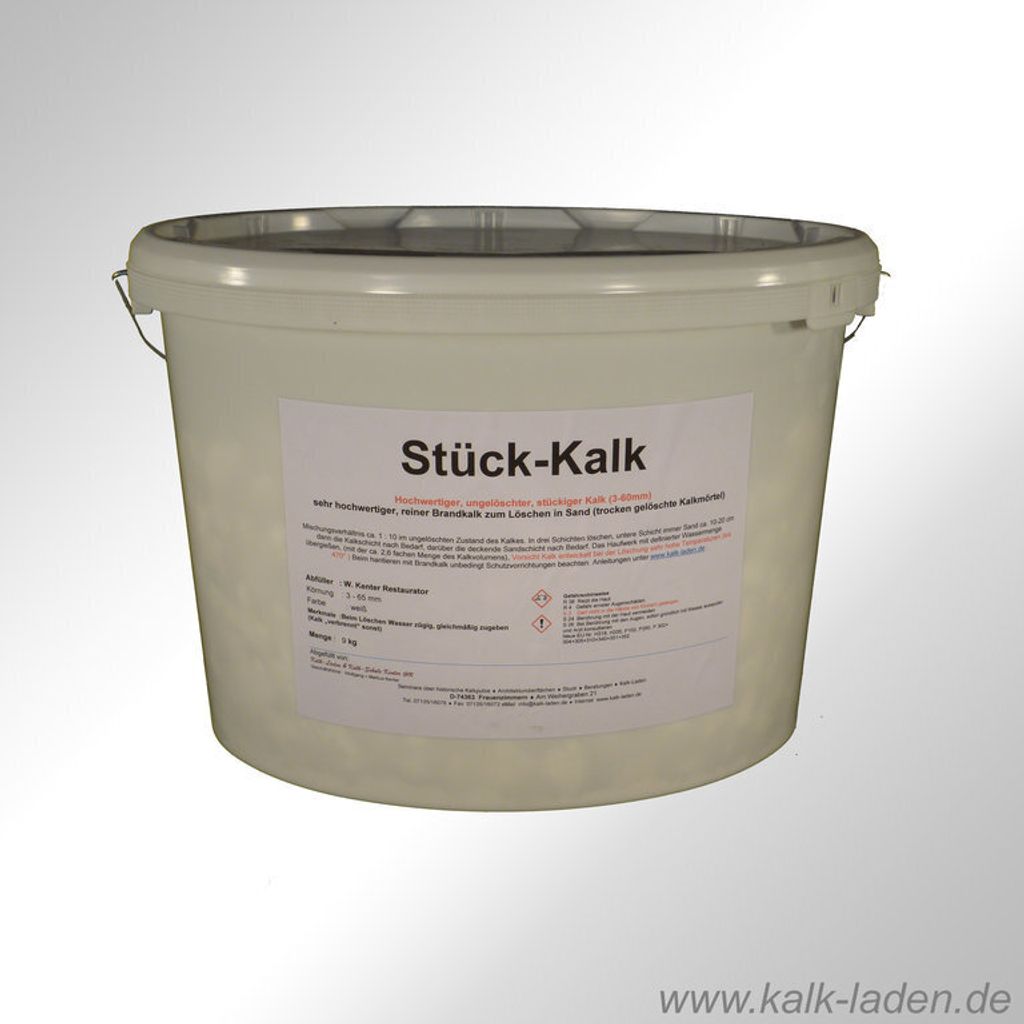 Gebrannter Kalk 9 Kg(Stück-Kalk) Produktbild 