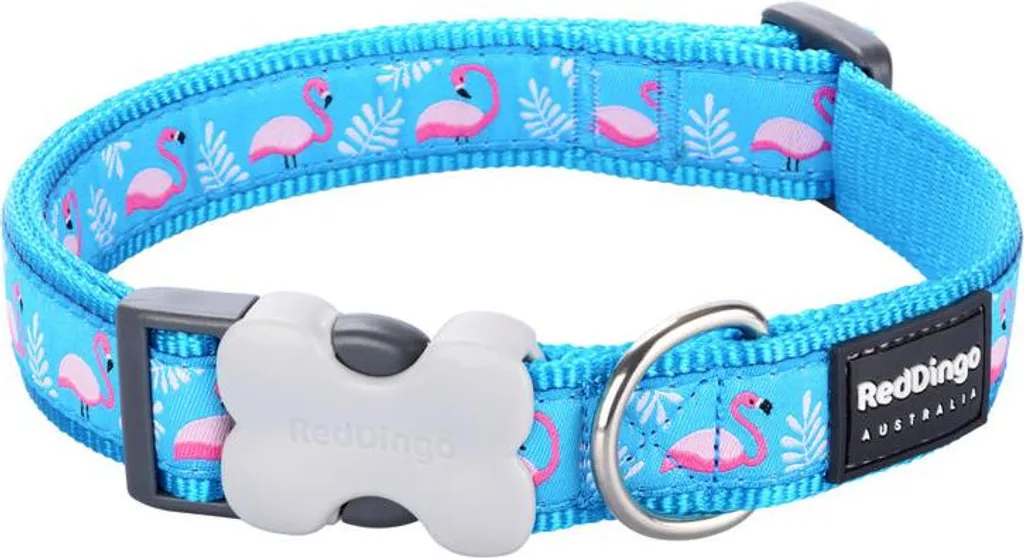 Collare Regolabile 20-32cm Red Dingo Flamingo Turchese | Comfort Dog