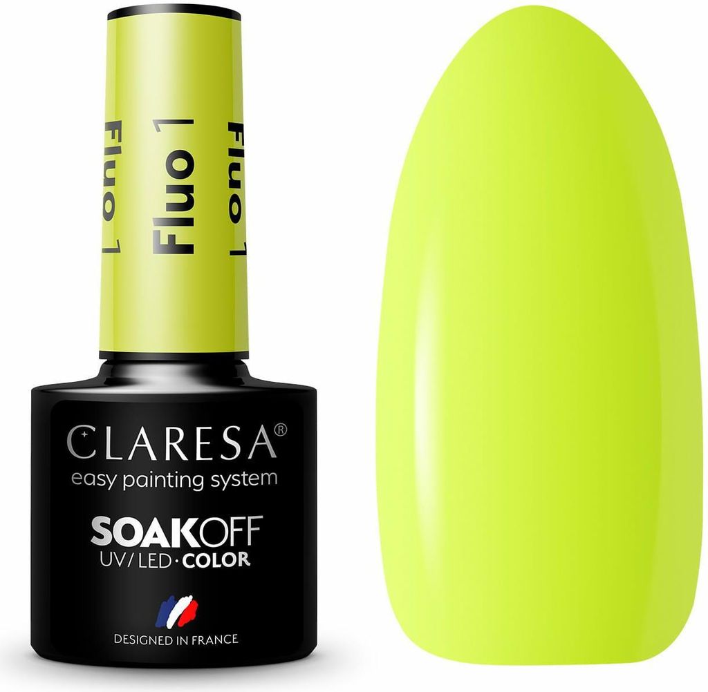 Claresa | Hybridlack Fluo - 5g - Intensiver Glanz - Langanhaltend - Ohne Hautkontakt