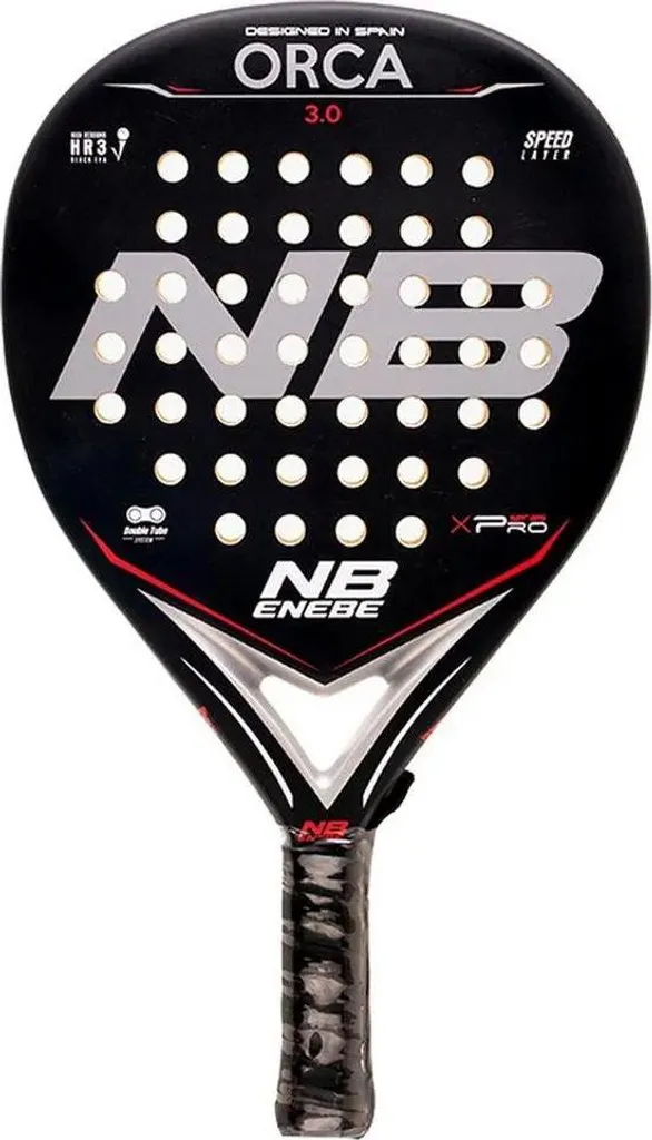 Raquette de padel Enebe Orca 3.0 Polyvalente - Contrôle et Design Noir