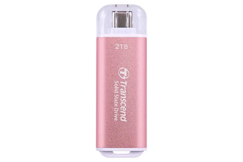 Stockage SSD Externe 2 To pour Smartphone et PC - Transcend Rose