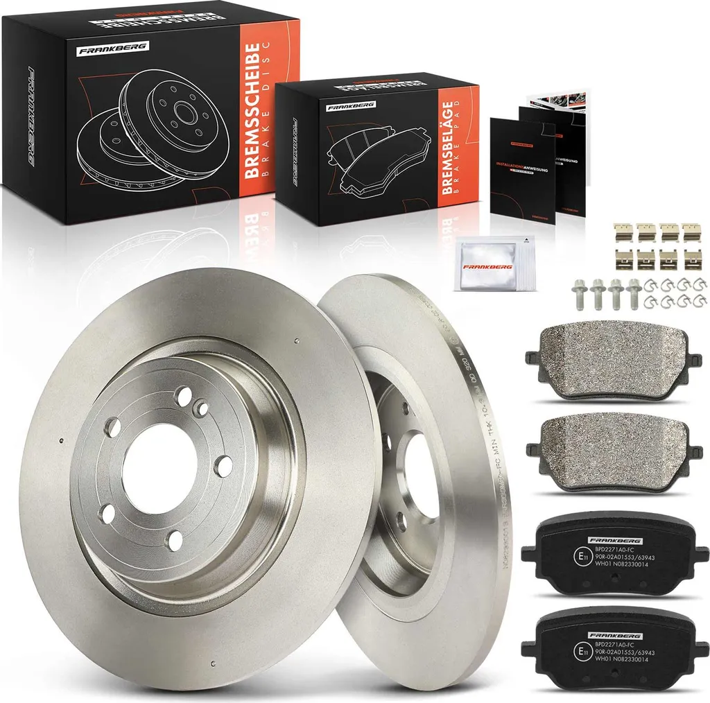 Disques de frein arrière et plaquettes Frankberg pour Mercedes EQA H243