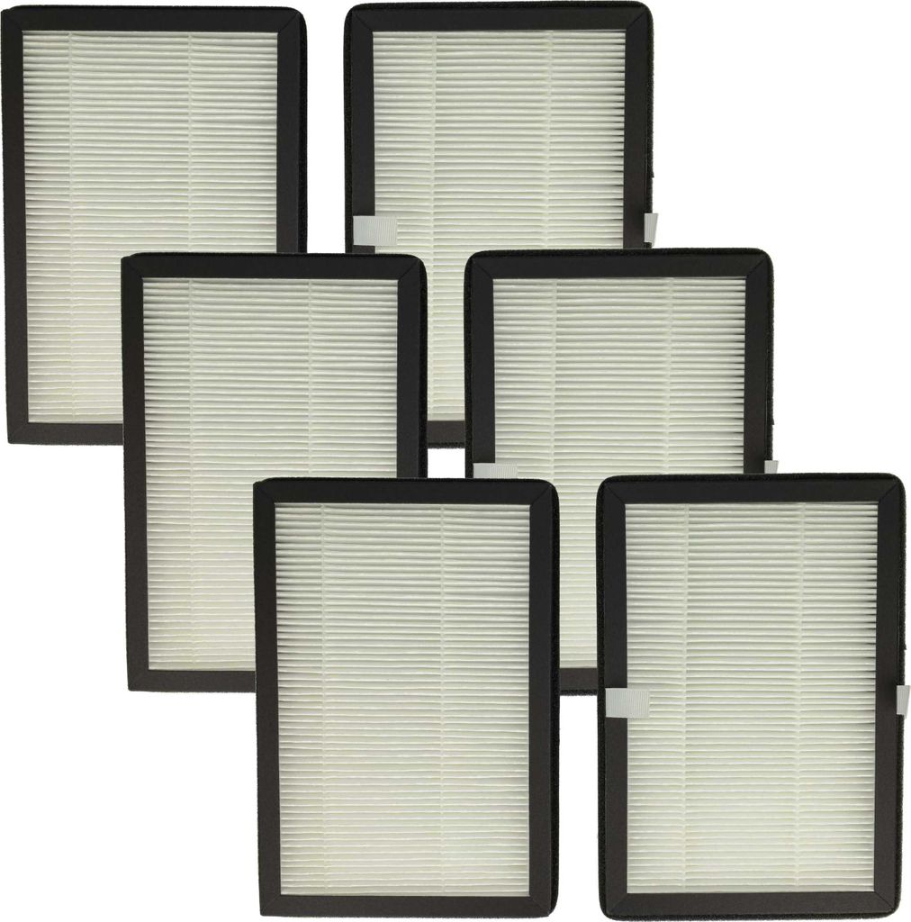 vhbw 6x Partikelfilter kompatibel mit Rowenta Eclipse QU5030, QU5072, QU5060, QU5062 Luftreiniger, Lüfter