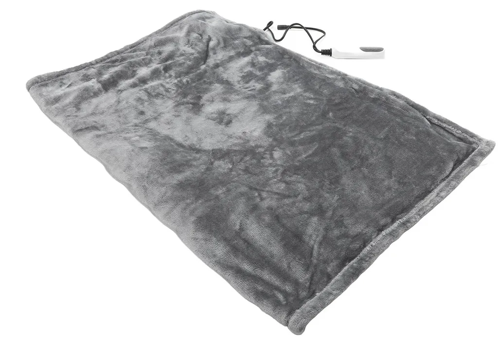 Couverture chauffante voiture 72W 12V en flanelle douce pour le voyage