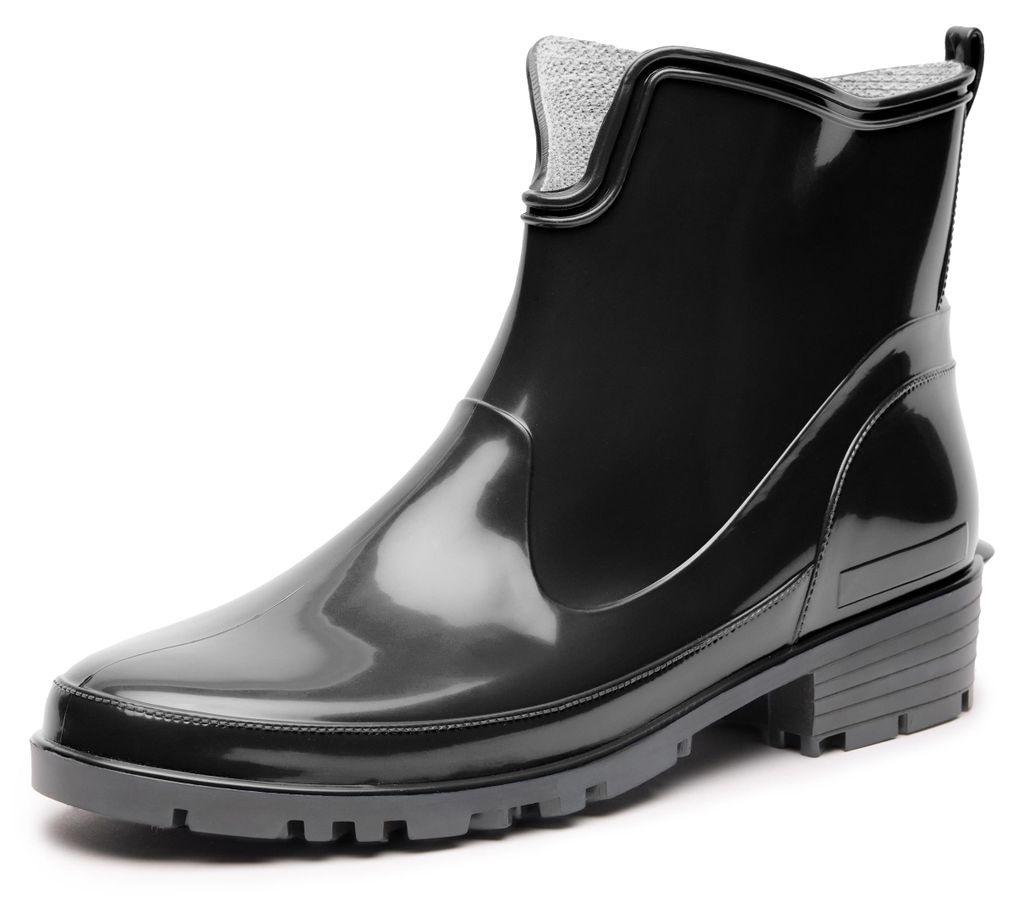 Ladeheid Femmes Bottes courtes en caoutchouc LA-930 (Noir2, Image du produit 