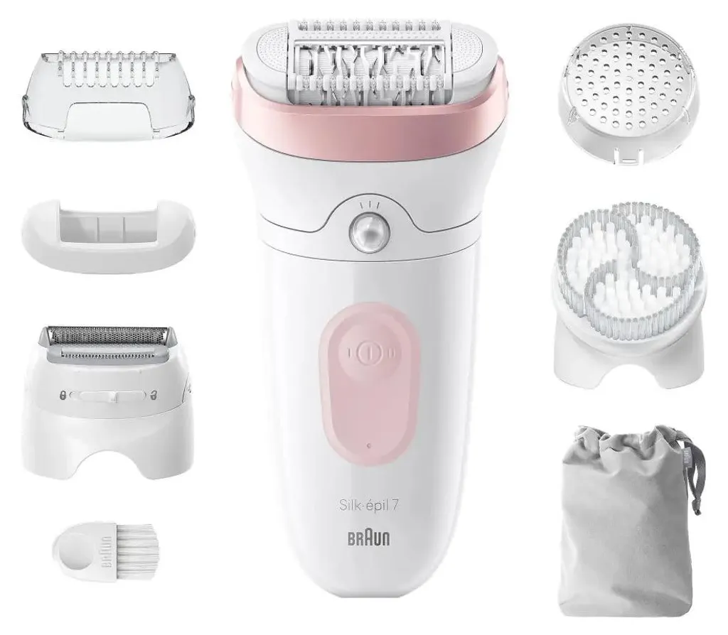 Épilateur électrique Braun Silk-épil 7 7-060 étanche avec 3 accessoires
