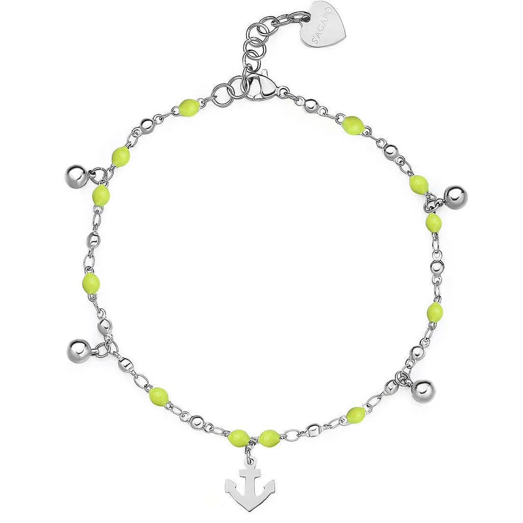 Cavigliera Sagapò Vibes Silver Donna - Acciaio 316L Look Quotidiano