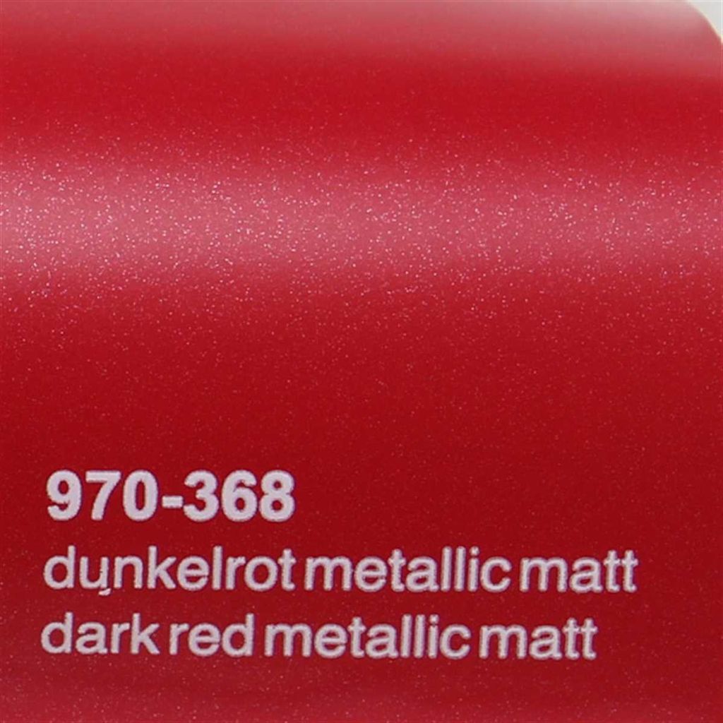 (25€/m²) Oracal 970RA Autofolie 368 Dunkelrot Metallic Matt Folie 152 cm Breite Laufmeterware gegossene Auto Folie selbstklebend