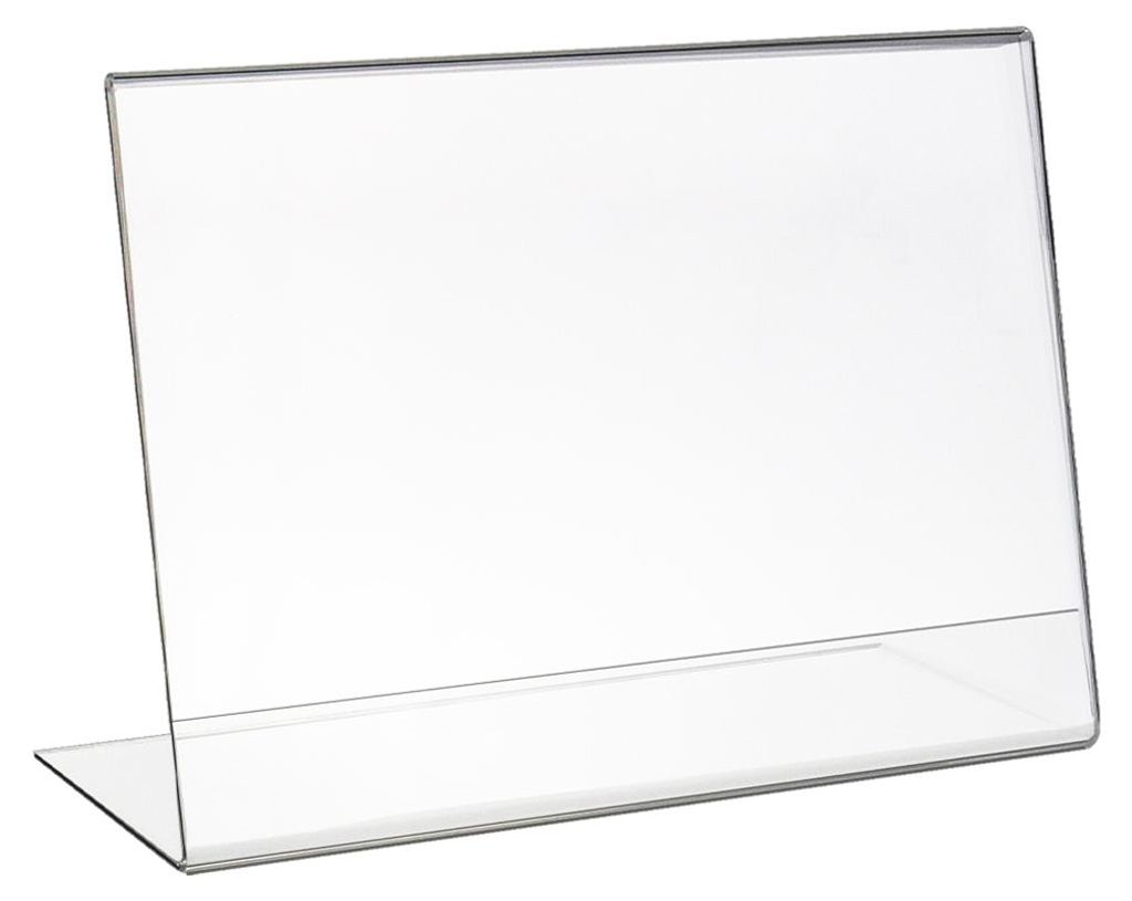 HMF 46933 Tischaufsteller L-Ständer Din A5 Acryl, Produktbild 