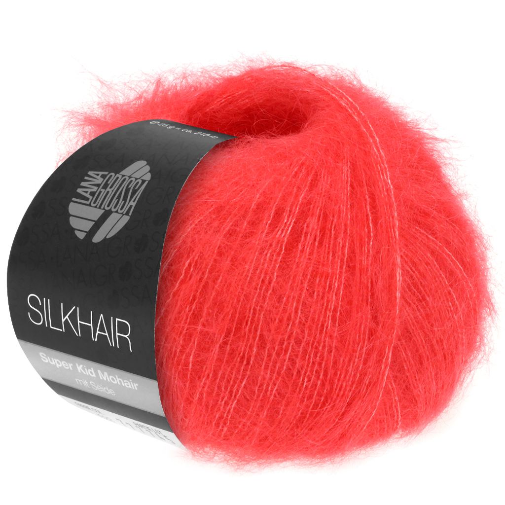 Lana Grossa Silkhair 147 Erdbeerrot 25g