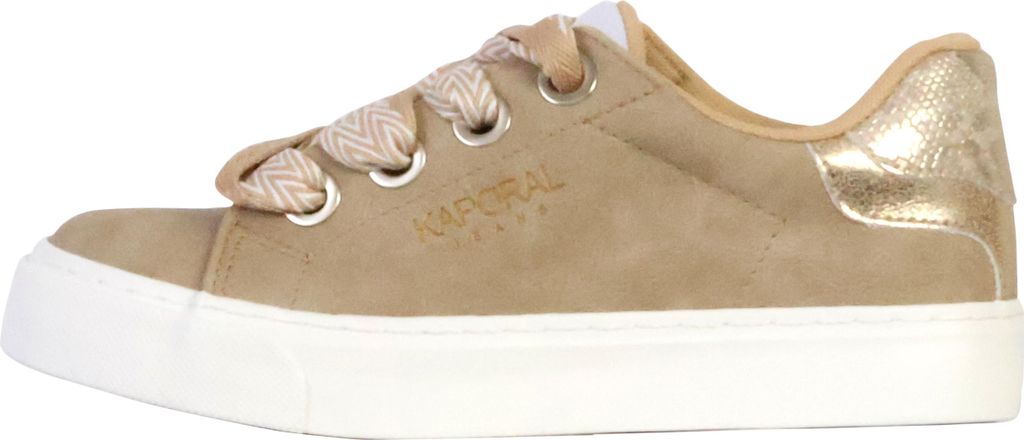 Sneaker Severine Silber Synthetik Niedrige Version mit Schnürsenkeln und runder Schuhspitze