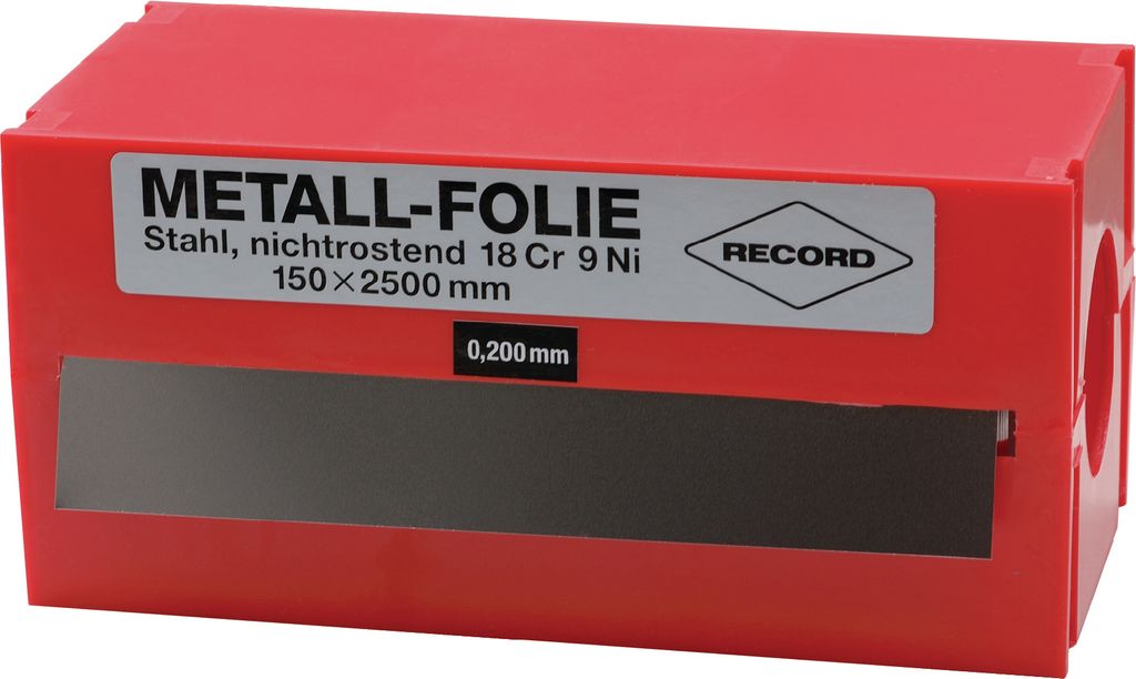 Metallfolie Dicke 0,1mm VA L.2500mm B.150mm Produktbild 