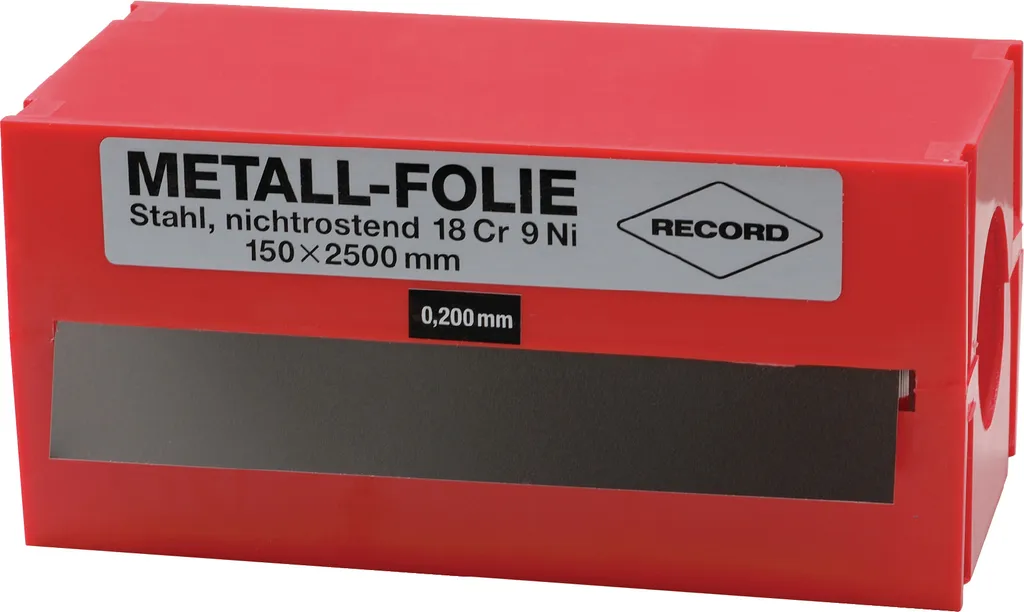 Feuille métallique VA ultra-fine 0,1mm x 150mm de large, longueur 2500mm