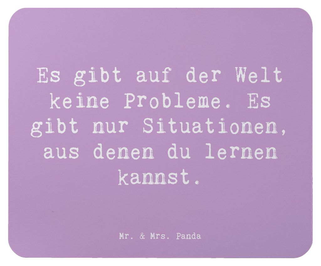 Mr. & Mrs. Panda Mousepad Spruch Erleuchtung finden - Lavendeltraum - Geschenk, pc mausunterlage, computer, Stimmungen, Zitat, magischer Moment, Mo...