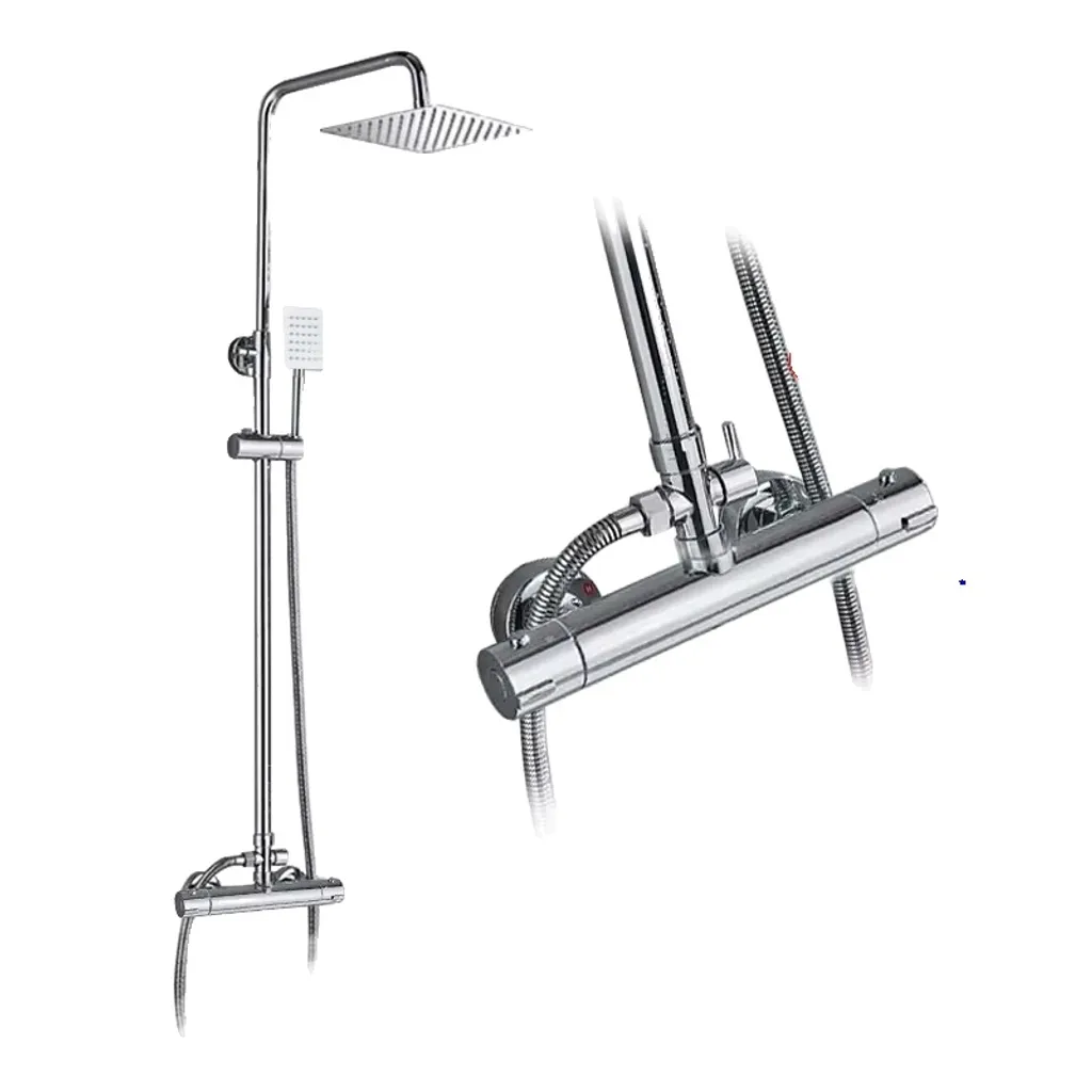 Set Doccia Termostatico Professionale Cromo - Alte Prestazioni
