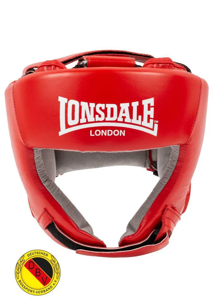 Casque de boxe compétition Lonsdale Contest cuir pour combat taille S