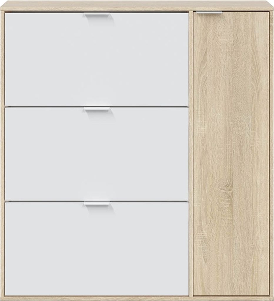 Schuhschrank >Class< in Kanada-Eiche/Weiß - Produktbild 