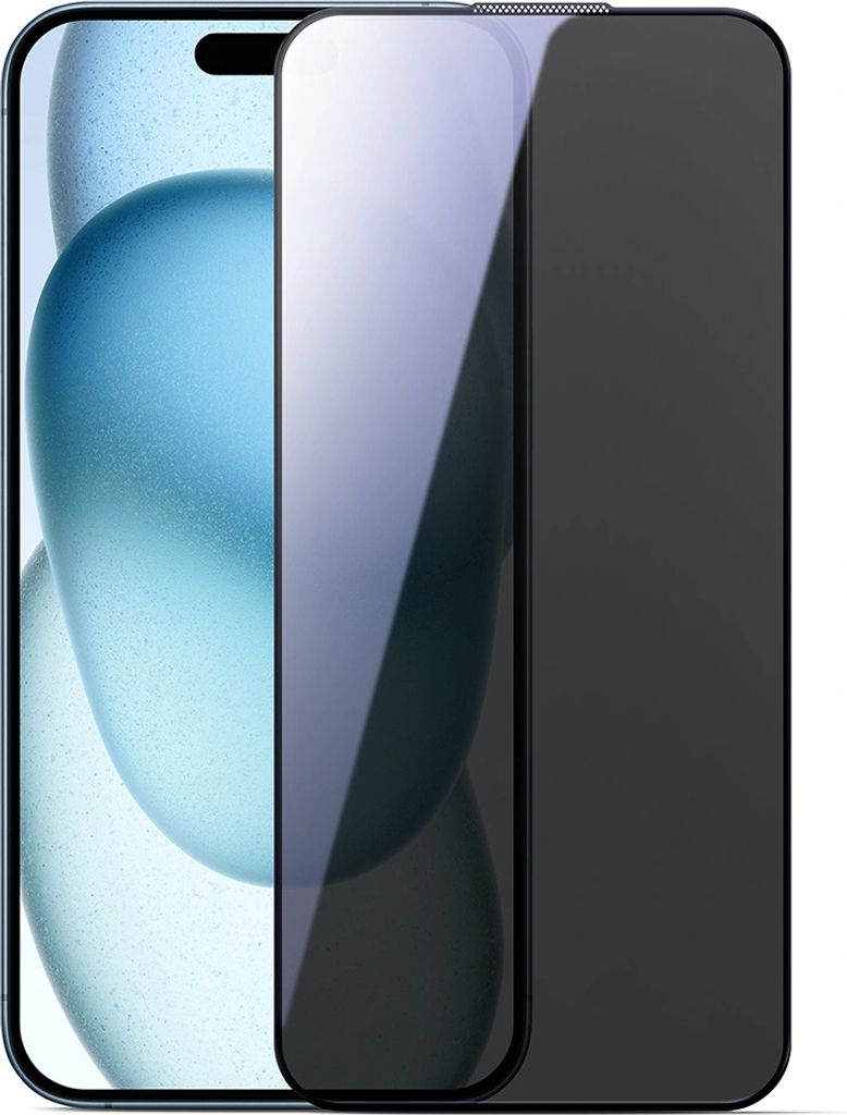 Joyroom 2.5D Schutzglas JR-MLG0282 mit Privatsphäre-Funktion für iPhone 15/16 Plus - bruchsicher, staub- und fingerabdruckresistent, einfache Ins...