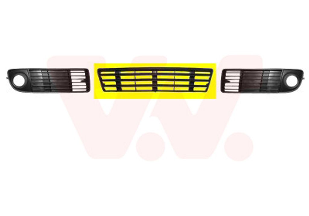 VAN WEZEL Lüftungsgitter Grill Stoßfänger für AUDI A6 Avant (4B5, C5)