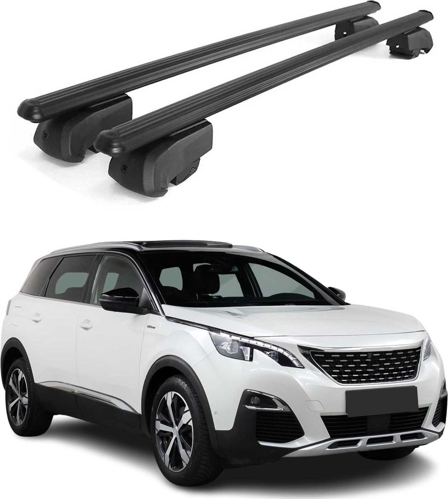 Barres de toit Transversales pour Peugeot 5008 2017-2023 Image du produit 