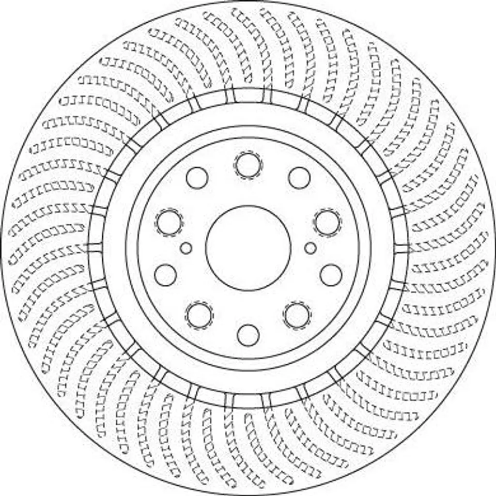 Disque de frein ventilé TRW 4351650010 haute précision pour Lexus LS