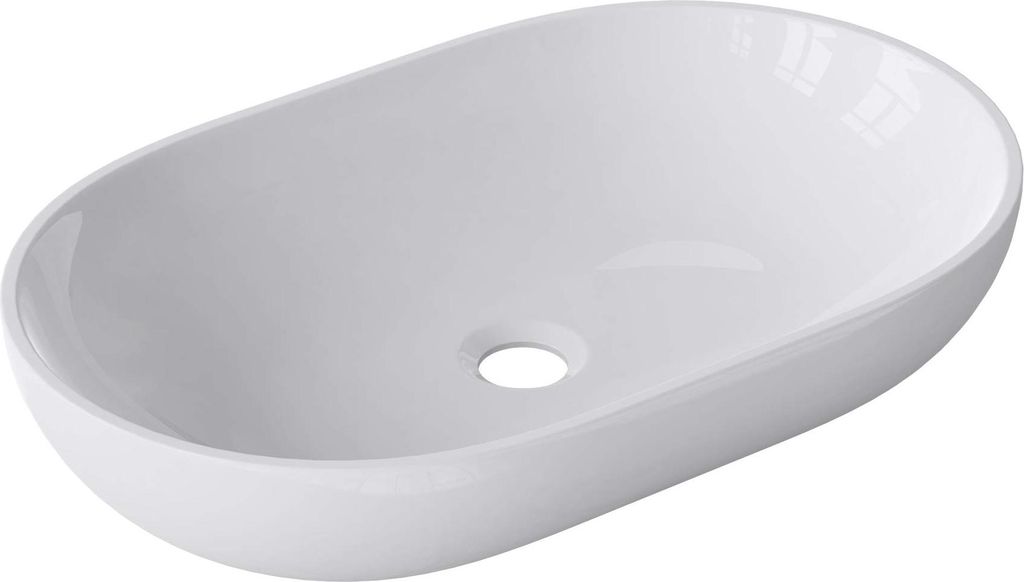doporro Lavabo da Appoggio, Lavandino Bagno 54x34x10.5cm, Immagine del prodotto 