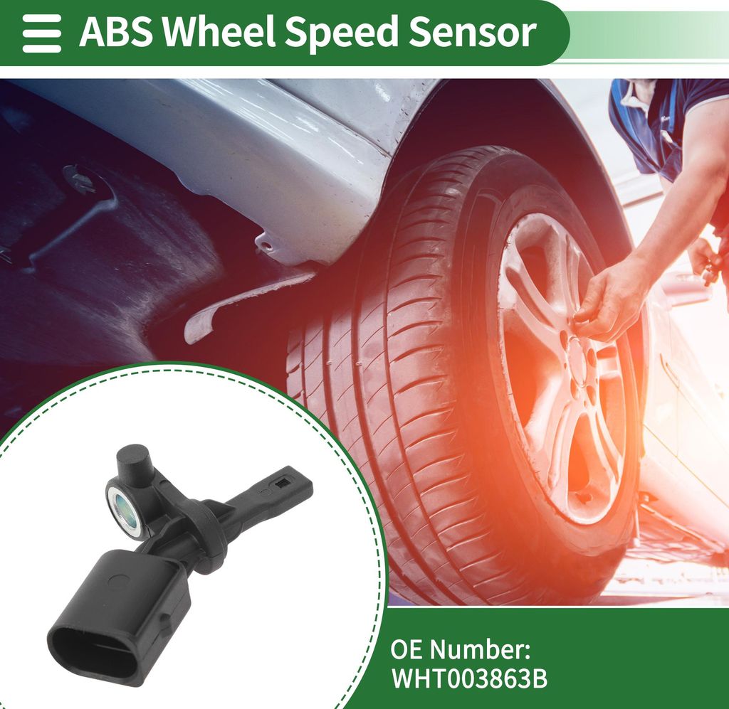 ABS Radgeschwindigkeitssensor ABS Sensor Antiblockiersystem Sensor Nr. WHT003863B für Volkswagen Taigun 2022-2023 1 Stück Hinten Links