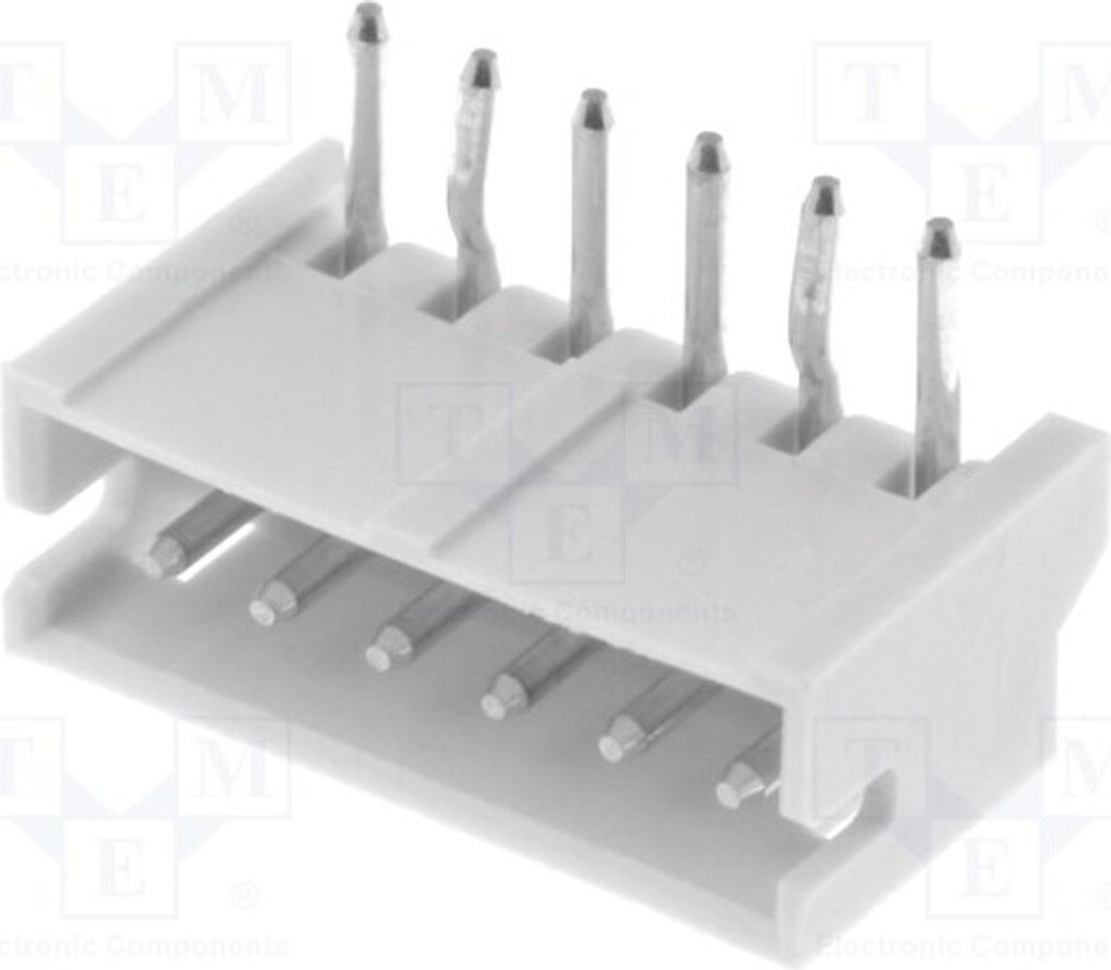2x Buchse Leitung-Platte PIN: 6 männlich THT 50V ZH 1,5mm 1A S6B-ZR Signteckverbi