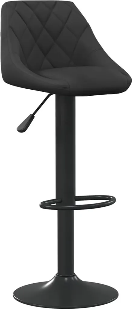 Sgabello Professionale vidaXL Velluto Nero: Comfort e Solidezza Garantita