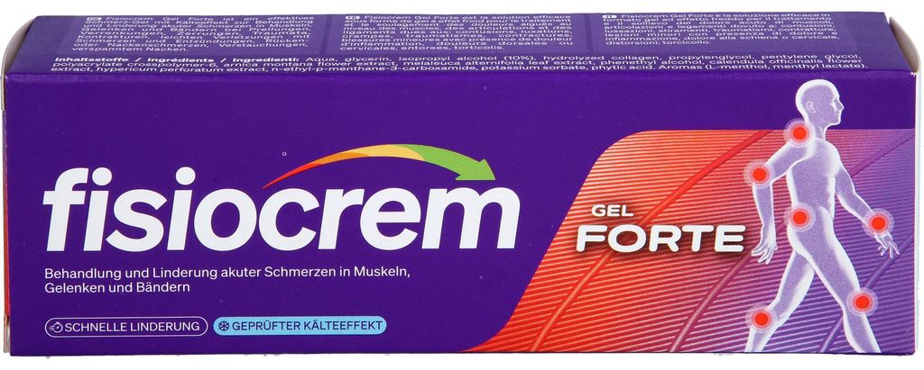 Fisiocrem Gel Forte zur Behandlung akuter Beschwerden in Produktbild 