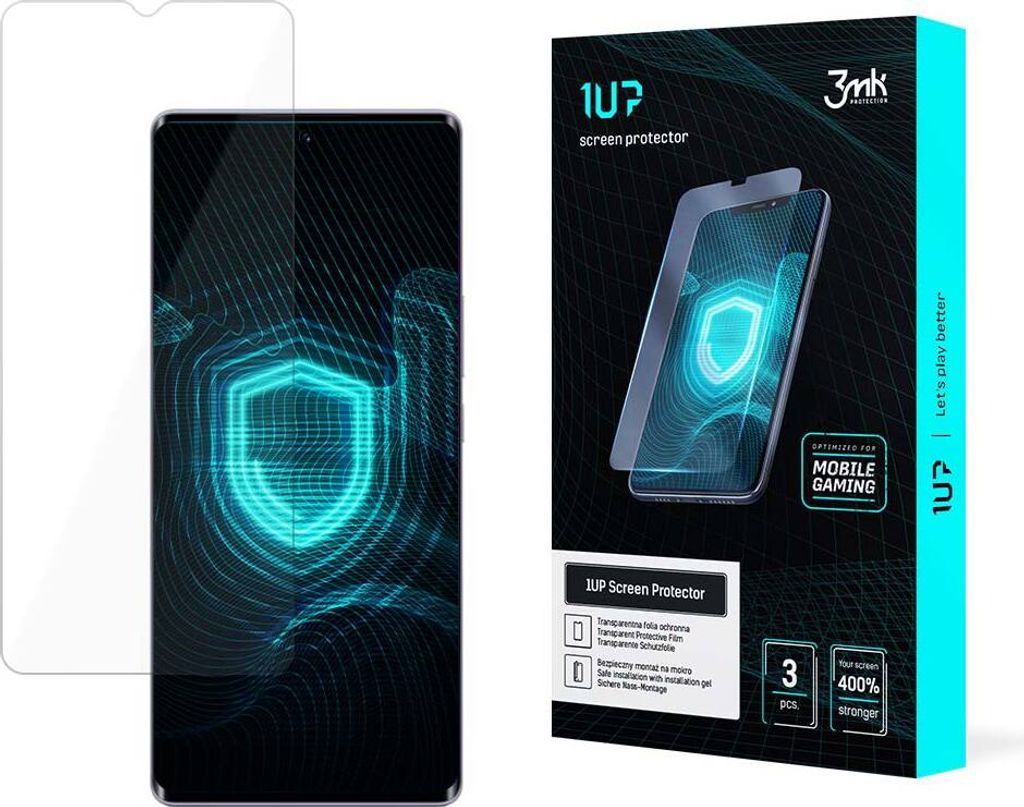 3mk Display Schutzfolie 1UP für Infinix Zero Ultra 5G transparent Gaming (3 Stück)