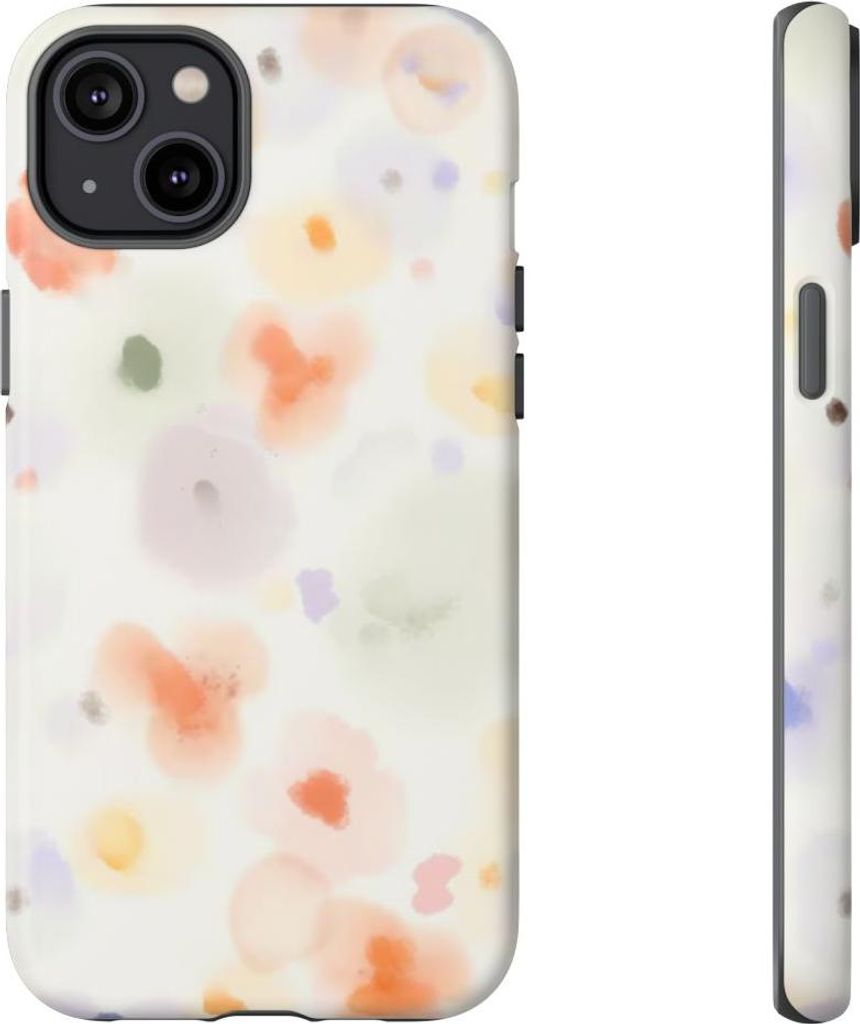 Sanftes Aquarell-Punkte-Muster – Hülle Kompatibel mit iPhone 14 Plus