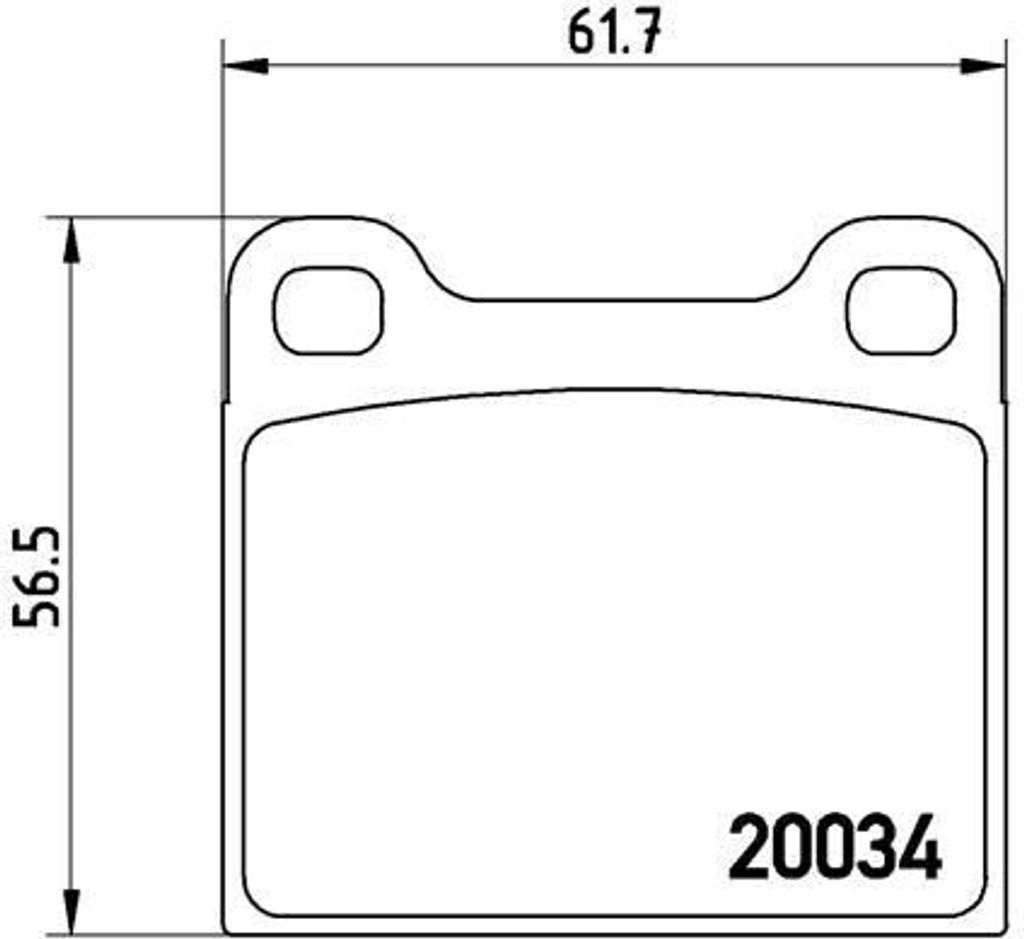 BREMBO P 59 001 - OE 810698151B Bremsbeläge für Spider (115)
