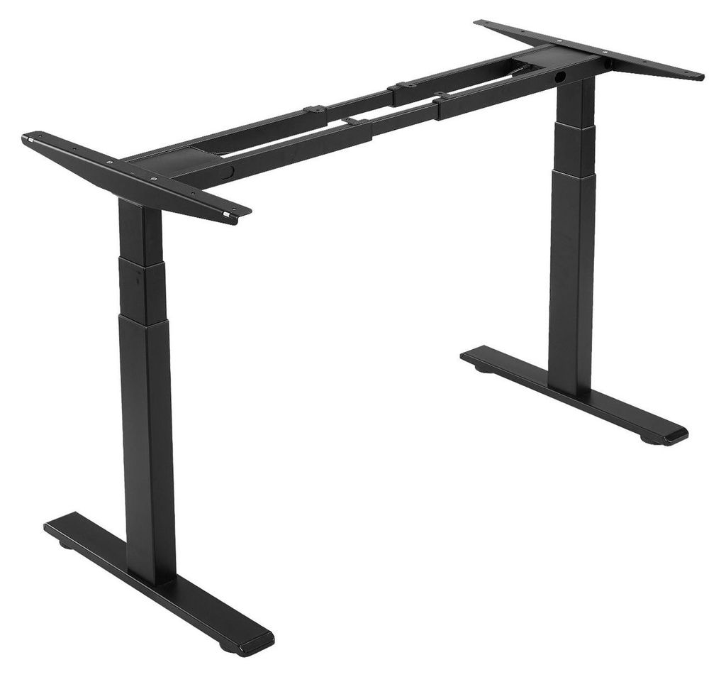 Standing Desk Frame Dual Motor, Electric Adjustable 100-180 cm Extension Length, 3 Memory Height Settings Stand Up Table Legs, Sit to Stand Desk Le...