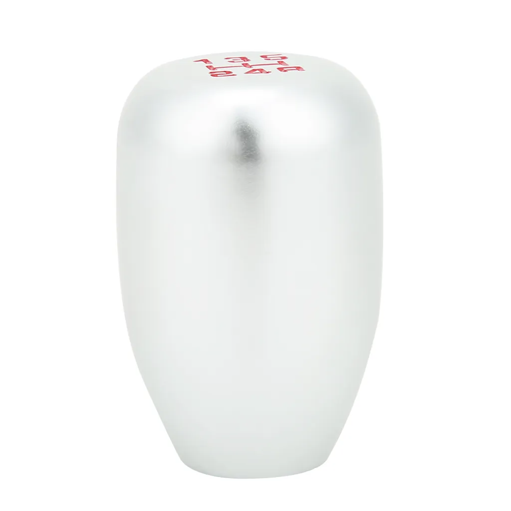 Testa Cambio Manuale Argento - Manopola Universale Alluminio CNC 5/6 Marce