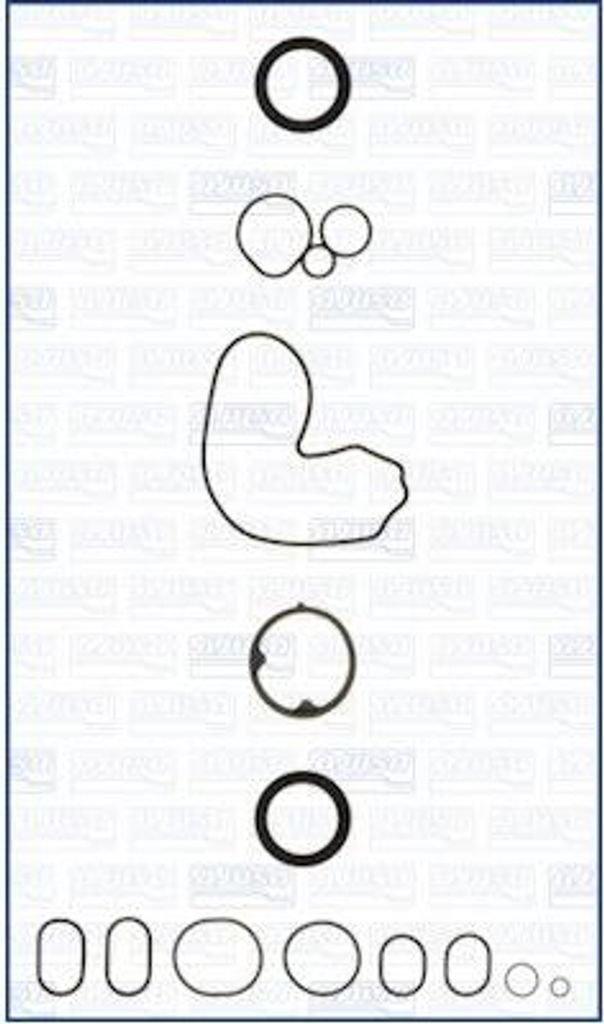 AJUSA 54139500 Dichtungssatz Kurbelgehäuse für HONDA CIVIC VIII Hatchback (FN, FK) CR-V III (RE) Accord VII Limousine (CL, CN) CR-V II (RD) FR-V ...