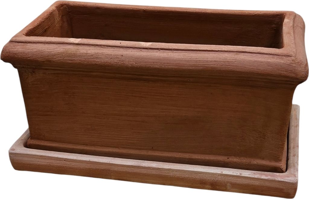 Untersetzer Pflanzteller Terrakotta Rechteckig 43cm Produktbild 