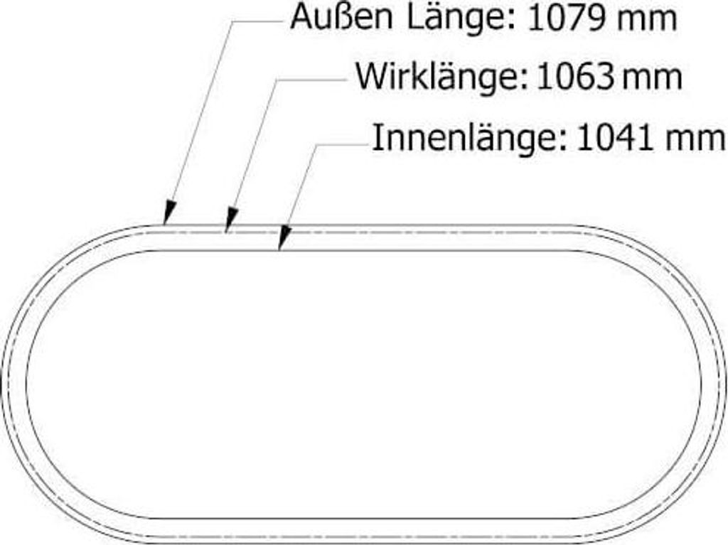 Keilriemen 10 x 1041 Li - Z41