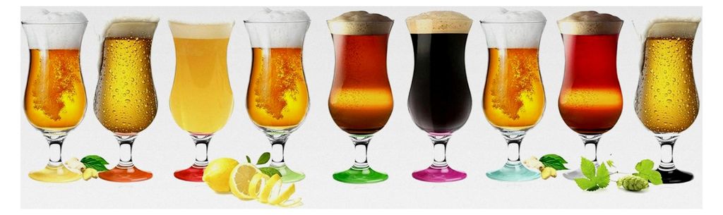 6 Cocktailgläser 480ml Hurricane Cocktailglas Longdrinkgläser
