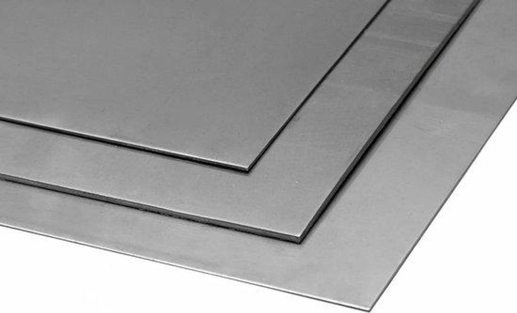 Unvergängliche Stahlplatte - V2A Metallplatte - Industrielle Anwendungen - Säure und Korrosionsbeständig - 3 mm dick - Edelstahl