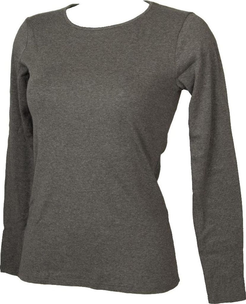 Damen Rundhalspullover RAGNO Langarm aus warmer und weicher Baumwolle Artikel D274AB BIO ML GIRO, 6-SESTA (EU XL - F 5 - USA L - GB 38), Cotone 100%